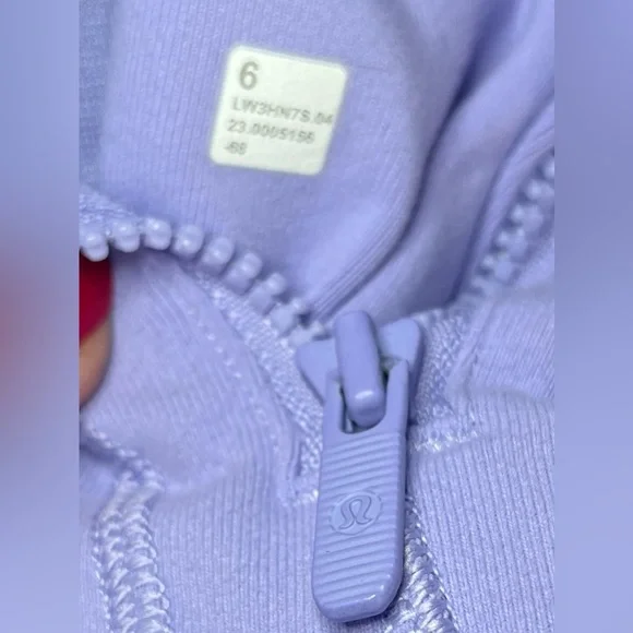 🍒LULULEMON DEFINE Jacket sz 6 LILAC SMOKE Lavender Purple Full-Length *LUON - Picture 4 of 4